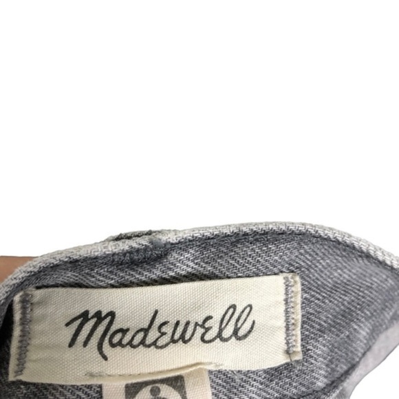 Madewell The Dadjean Lockside Wash Black Denim Jeans Grey - Picture 8 of 9